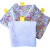 Lingettes lavables fleurs jaunes